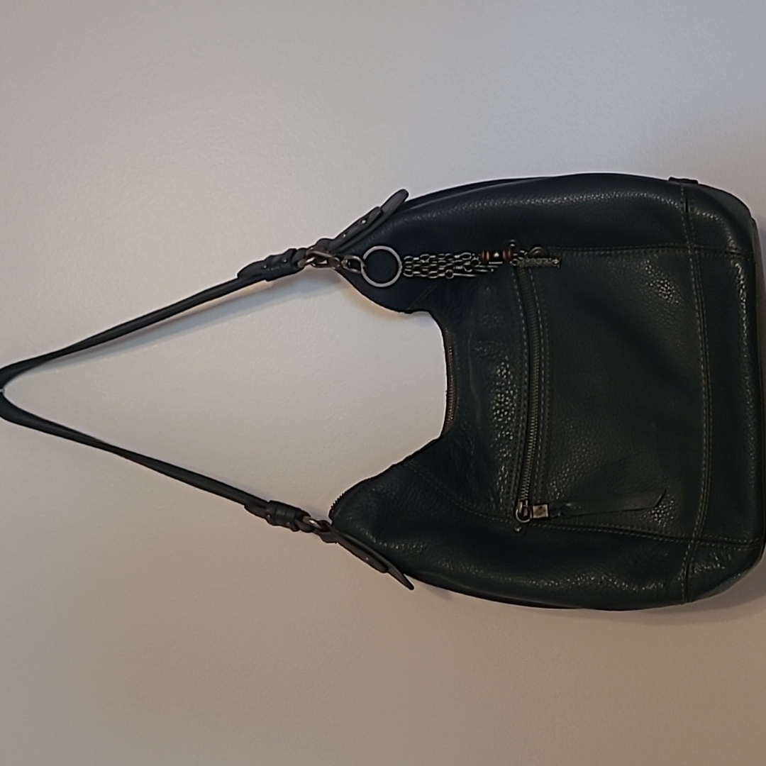 The Sak Sequoia Hobo Soft Butter Cream Blue Leather Shoulder Bag